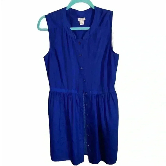 J.Crew Royal Blue Sleeveless Dress - Picture 1 of 3